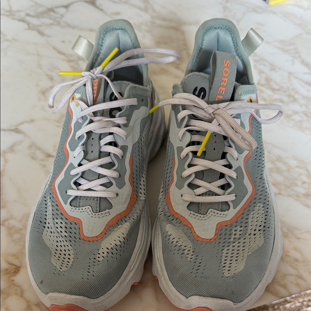 Sorel Teal and Peach Athletic Shoes